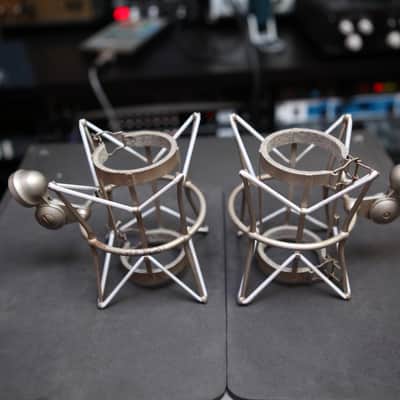 Vintage Neumann U87 Large Diaphragm Multipattern Condenser Microphone Pair 1972 - 1973 - Nickel image 8