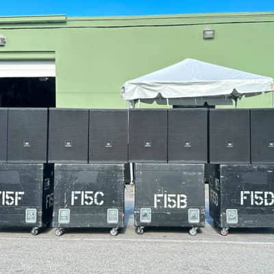 JBL VTX F15 15-inch Bi-Amplified 2-Way Loudspeakers W/ Case (LOT OF 8) THS image 8