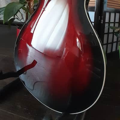 PRS SE Hollowbody Standard Fire Red Burst with hard case image 2