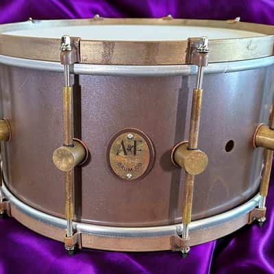 A&F Drum Co. 7x13 Raw Copper Snare 2025 - Raw Copper image 1