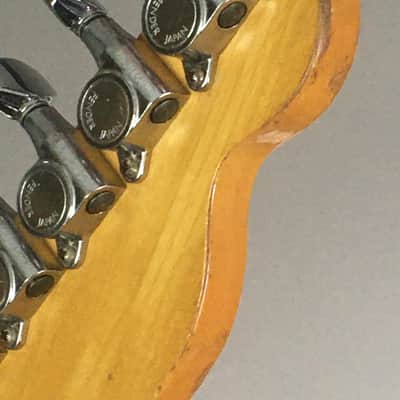 LEFTY! Vintage 1987 Fender MIJ 70s Reissue Telecaster Relic Custom Color Black Tele FujiGen Collector Series CTL50L HSC image 10