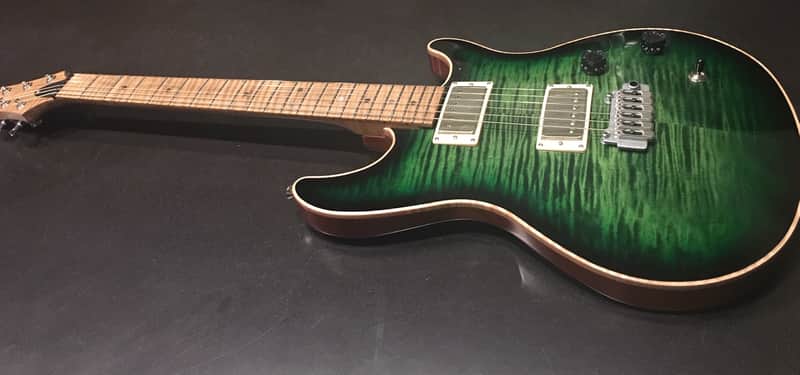 Warmoth VIP, PRS Style guitar. Flame. Lindy Fralin PAF Pickups
