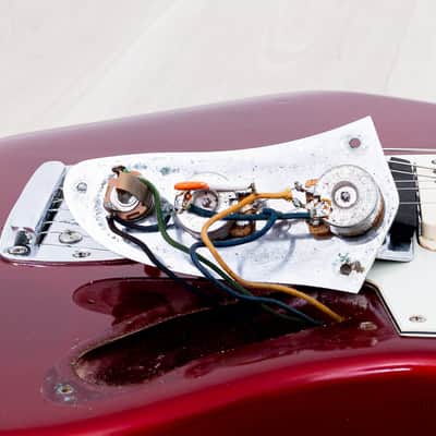 2000 Fender American Vintage '62 Jaguar Yamano, Candy Apple Red w/ Matching Headstock, Case & Tags image 20