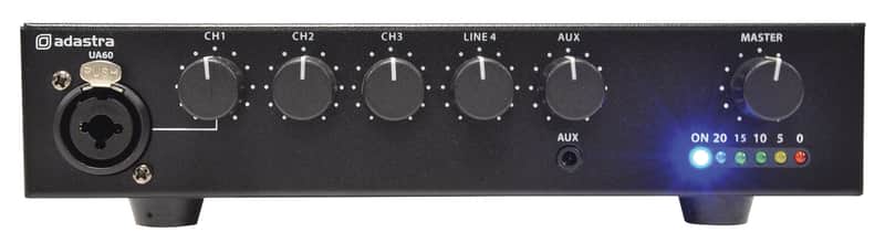 Adastra UA60 Compact 5ch 100V MixerAmp image 1