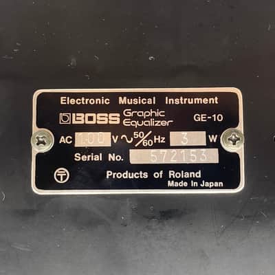 Boss GE-10 Graphic EQ 1976 - 1977 with Original Box (Vintage, Made in Japan, MIJ) image 14