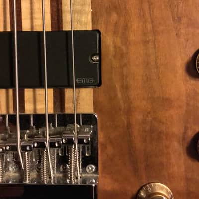 Chazz guitars Custom electric Bass Jazz 2015 Emgs gotoh - Maple ? Custom one of a kind image 9