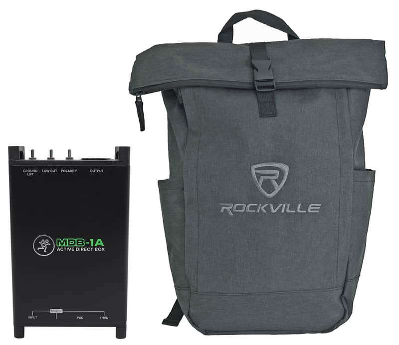 Mackie MDB-1A Active Direct Box DI Box+Backpack image 1