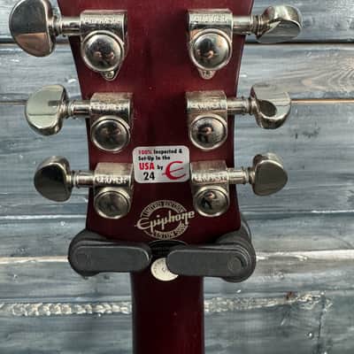 Epiphone Les Paul Traditional Pro - Purple Sparkle refinished image 7