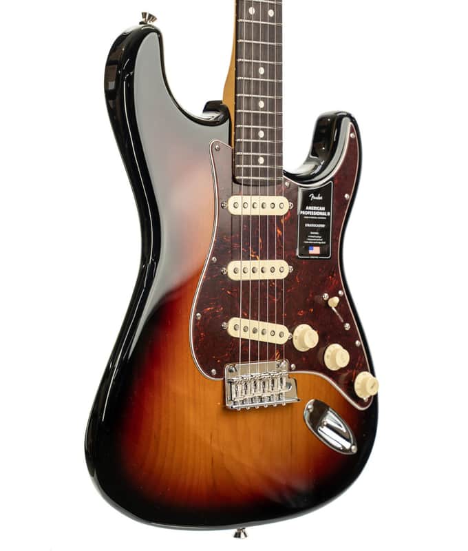 Fender American Professional II Stratocaster, Rosewood Fingerboard, 3-Color Sunburst image 1