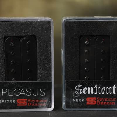 Seymour Duncan Pegasus & Sentient 6 String Guitar Humbucker Pickup Set Black