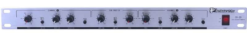 Technical Pro CO-2S Silver 3-Way Crossover, XLR/1/4 Inputs, 20Hz-25kHz, 110-220V (MINT) image 1