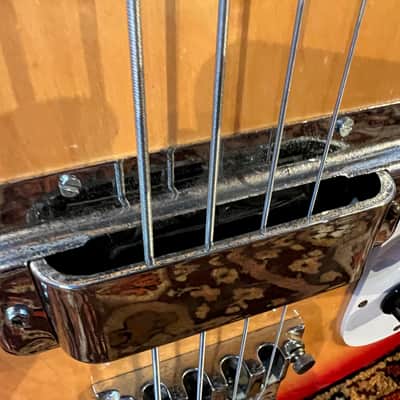 Vintage 1970s Hondo II HRB-2S Rickenbacker 4001 Fireglo Sunburst Bass Guitar image 6