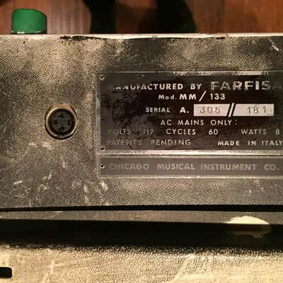 1960's Farfisa MM-133 Compact Organ image 7