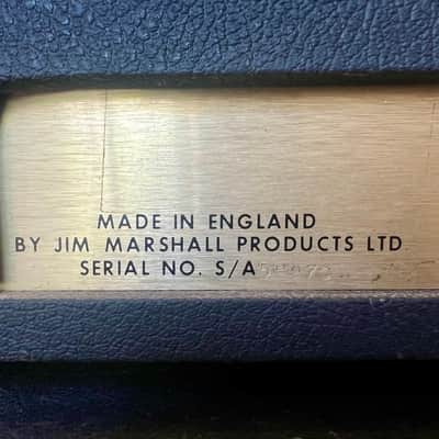 1971 Marshall JMP 50W + Vintage 2x12 Rola Greenback Cab – Original Dagnall Transformer image 5