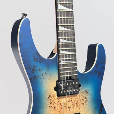 Jackson MJ Series Dinky DKRP Electric Guitar Japan 2023 - Transparent Blue Burst image 6