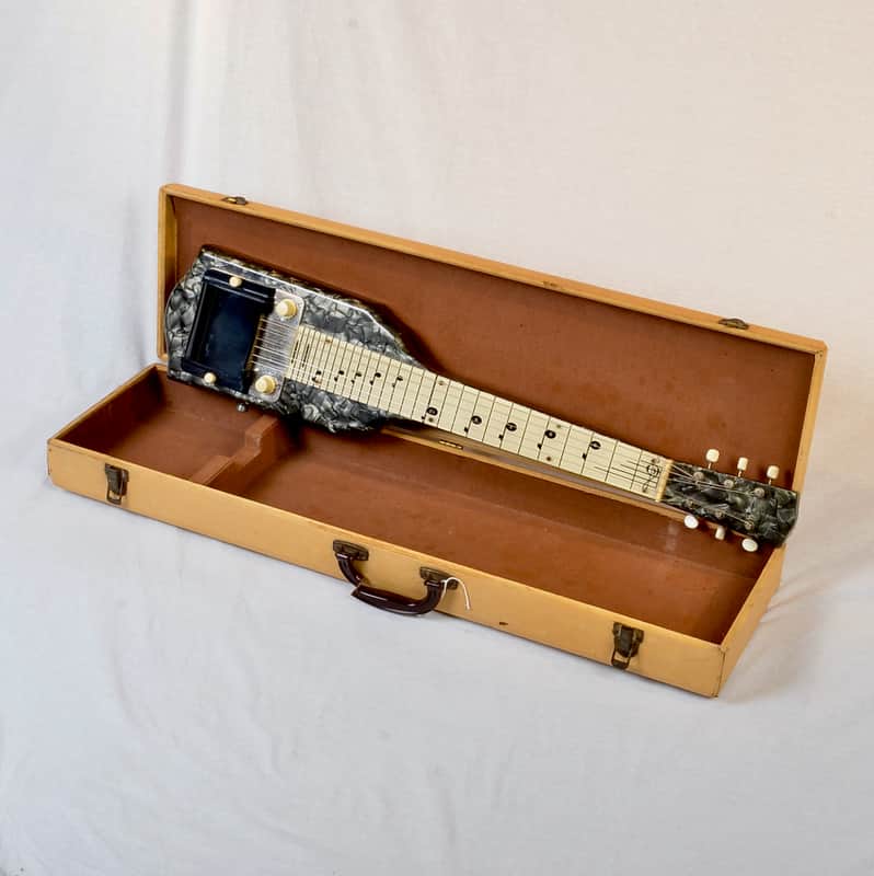 1952 National Chicagoan Lap Steel Guitar – Original Vintage Valco Era – Includes Case & Cable Adapter image 1