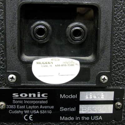 Sonic ES412 Slant 4 X 12" Guitar Speaker Cabinet - Made in U.S.A. image 5
