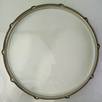 Leedy 16"Snare Drum Batter Rim/Hoop 10Lug Nickel Brass NOB Floor Tom Vintage 30s image 7