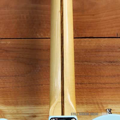 FREE SHIP! FENDER 69 TELECASTER THINLINE + OHSC Rare Daphne Blue F-Hole 7 Pound Tele Guitar image 14