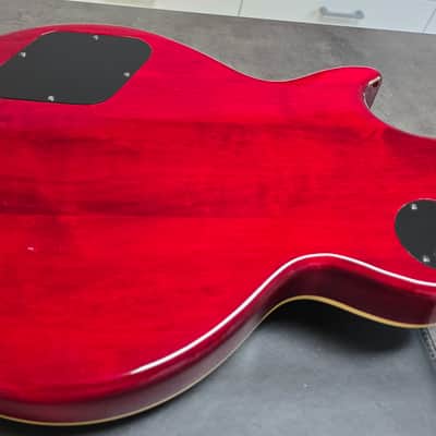 1994 Epiphone Les Paul Standard Birdseye Figured Top Korean Samick Long-Tenon MIK Korea Vintage 90s 1990's Gibson Truss Rod Cover image 14