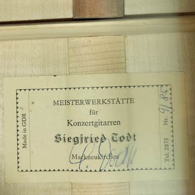 Siegfried Todt – 1985 Masterbuilt Concert Guitar – Fully Restored image 12