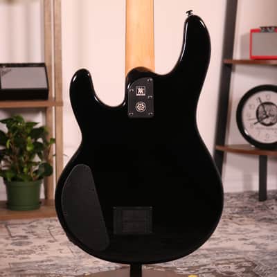 MusicMan DarkRay 4 Electric Bass - Ebony Fingerboard, Obsidian Black image 16