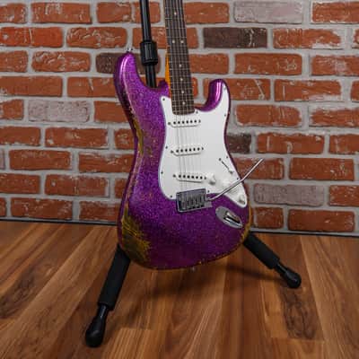 Fender Custom Shop SR25 Custom Deluxe Stratocaster Heavy Relic Magenta Sparkle 2026 w/OHSC image 3