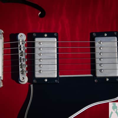 1997 Gibson (Good Wood Years) ES-335 Dot Figured - Cherry Red - Yamano Hand Picked Export - Pro Set Up! (Perfect Frets/Action/Intonation) - Tons of MOJO image 9