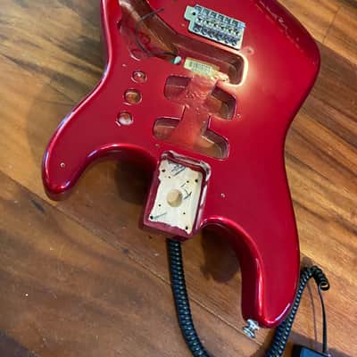 Fender MIM Candy Apple Red Standard Strat Stratocaster Alder Body w Bridge Hdw image 3