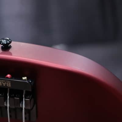 ESP LTD AP-4 Candy Apple Red Satin EMG Brushed Black Pickups Electric Bass image 15