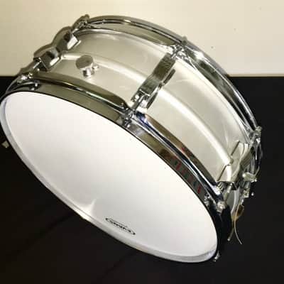 1973 Ludwig Acrolite Snare Drum  with original case, stand, practice pad image 4