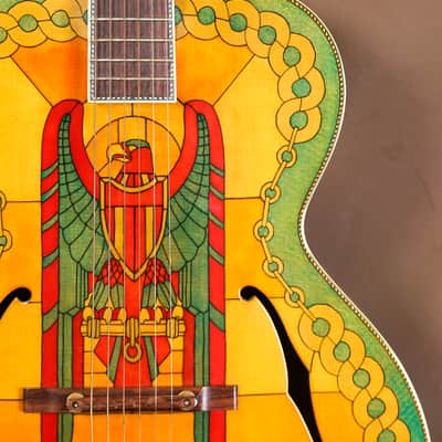 2001 Gibson L-5 Stained Glass Custom Acoustic Guitar (Super 400 L-7) image 6