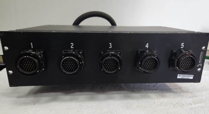 Solotech 24-Pair (Multicables) Audio Signal Distribution Panel-V72,Model LOCCUS0046  5 x Male V-37 ,Bantam Patch/3U, VEAM connector and  Canare & Mogami  cables, very high quality component image 1