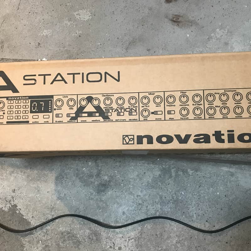 2001 Novation A Station Polyphonic Rackmount Synthesiser Silver
