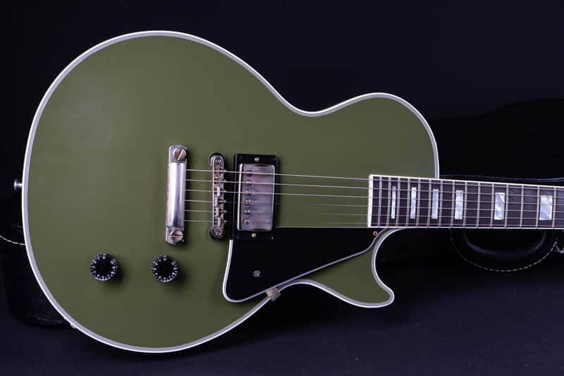 Gibson Les Paul Custom VOS Customshop 1HB 4,02 Kg - Olive Drab image 1