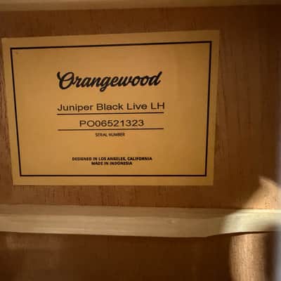 Used Orangewood Juniper Black Live LH image 5