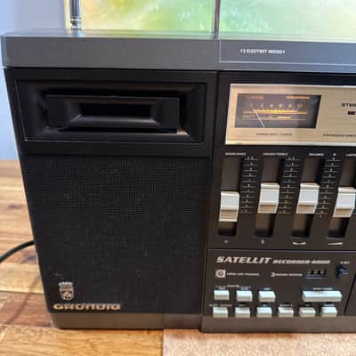 grundig satellit Recorder 4000 Stereo Cassette Player Deck Radio Vintage Boombox image 2