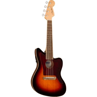 Fender Fullerton Jazzmaster Uke 3-Color Sunburst - Concert Ukulele image 3