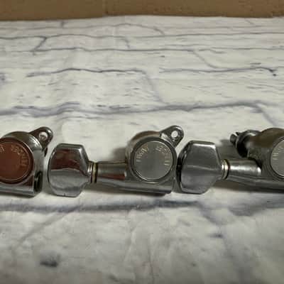 Fender 6 In Line MIJ Sealed Tuners 80's - Chrome image 2