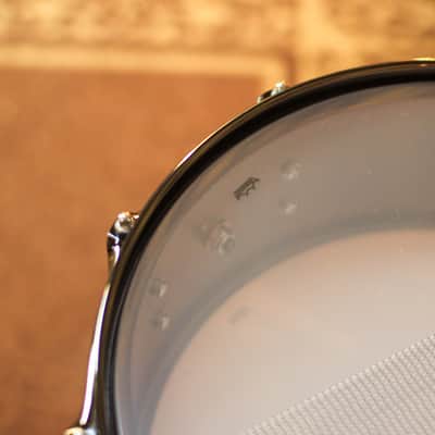 DW 5.5x14 Collector's Black Nickel over Brass Snare Drum w/ Black Nickel Hardware image 6