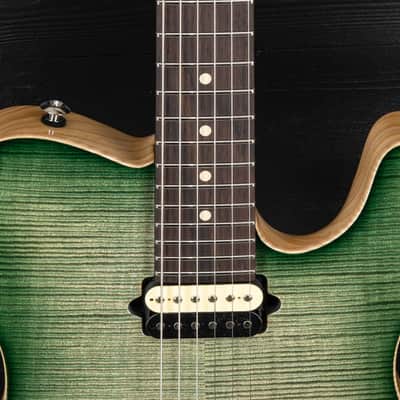 Suhr Modern T Custom Shop FM HH FTGB - Faded Trans Green Burst - Rosewood neck image 25