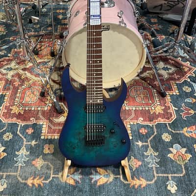 Ibanez RG7421PB 7-String Electric Guitar - Sapphire Blue Flat image 1