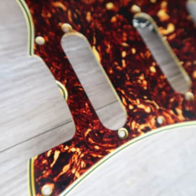 62 Fender Stratocaster celluloid tortoise pickguard USA 1960 thru 1962 avri strat guard image 11