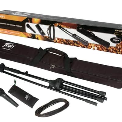 Peavey PV MSP1 Complete Microphone with Stand Kit - XLR Cable Included image 1