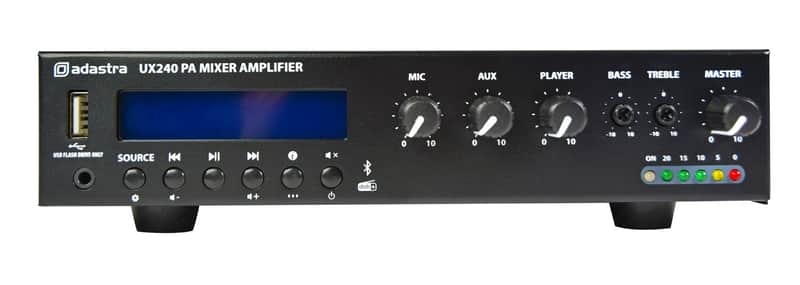 Adastra UX240 Compact 100V Mixer-Amplifier 240W image 1