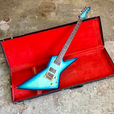 Aria Pro II ZZ Custom XPL 1984 - Neon puke burst original vintage MIJ Japan USA Kahler tremolo