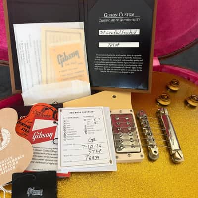 2026 Gibson Custom Shop Limited Edition M2M ’57 Les Paul Standard VOS – Gold Sparkle w/ TV Jones Power’Tron Humbuckers image 19