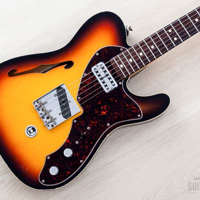 2011 Fender Custom Shop Masterbuilt Yuriy Shishkov 1963 Telecaster Thinline B-Bender Sunburst w/ Case, COA, Tags image 1