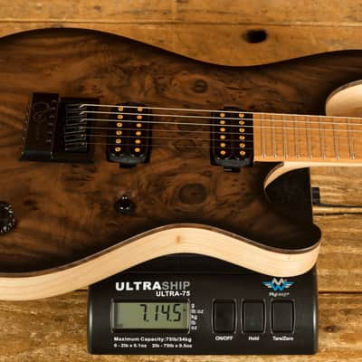 Mayones Regius 4Ever 6 - Birdseye Maple - Trans Natural Black Burst Satin image 9