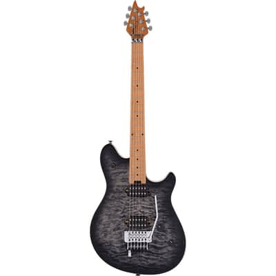 EVH Wolfgang Special QM Electric Guitar, Baked Maple Fingerboard, Charcoal Burst image 10